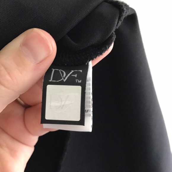 Dian Von Furstenberg black dress, size 10 - Picture 5 of 6